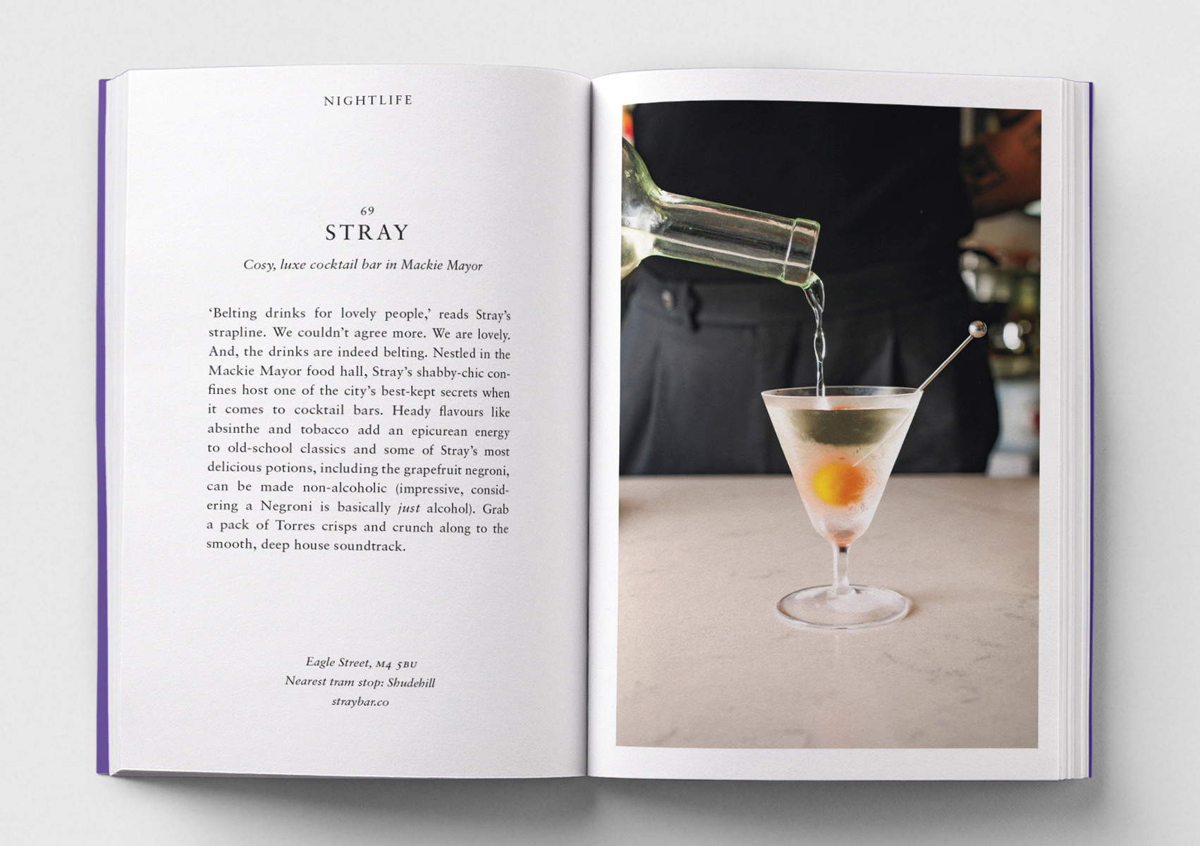 Stray's entry in An Opinionated Guide to Manchester, Hoxton Mini Press